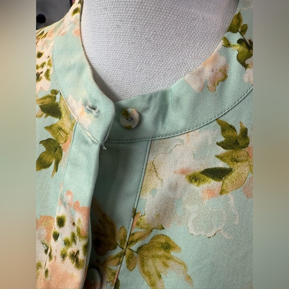 Tuckernuck Aqua Watercolor Royal Shirt Dress Small - Picture 6 of 10